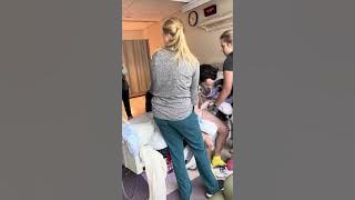 Luke’s first attempt to stand