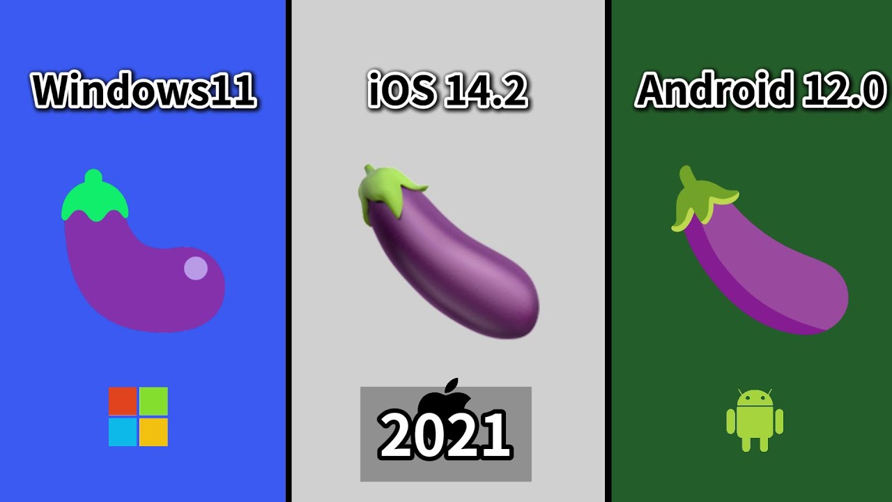 [2008-2024] Microsoft,Android,iOS [Eggplant] Emoji Comparison | 微软 ...