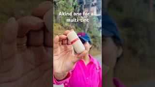 ✨Lip + Cheek + Eye Tint in One? Akind Multi Tint review ,shade: High rise✨#beauty #shorts #liptint