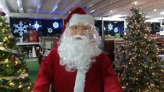 Menards 2023 Gemmy Life Size Singing And Dancing Santa