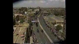 من ذاكرة التلفزيون اليمني صدام حسين وحسين بن طلال في  صنعاء1989