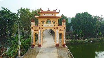 Lễ cắt băng khánh thành 2 cổng làng Đông Dương