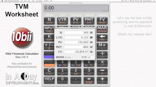 Financial Calculator - TVM Worksheet - 10bii Mac OS X screenshot 5