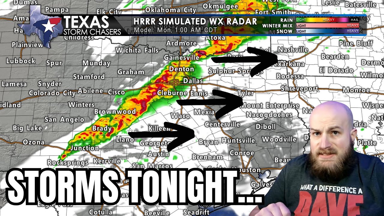 Severe storm threat in Texoma & North Texas This Evening - YouTube
