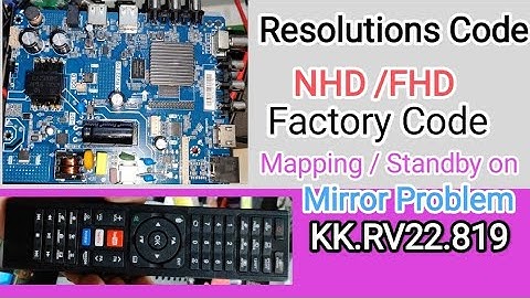 Kk.rv22.819 Full Details Video Resolution Code & Mapping/mirror problem solution 100%