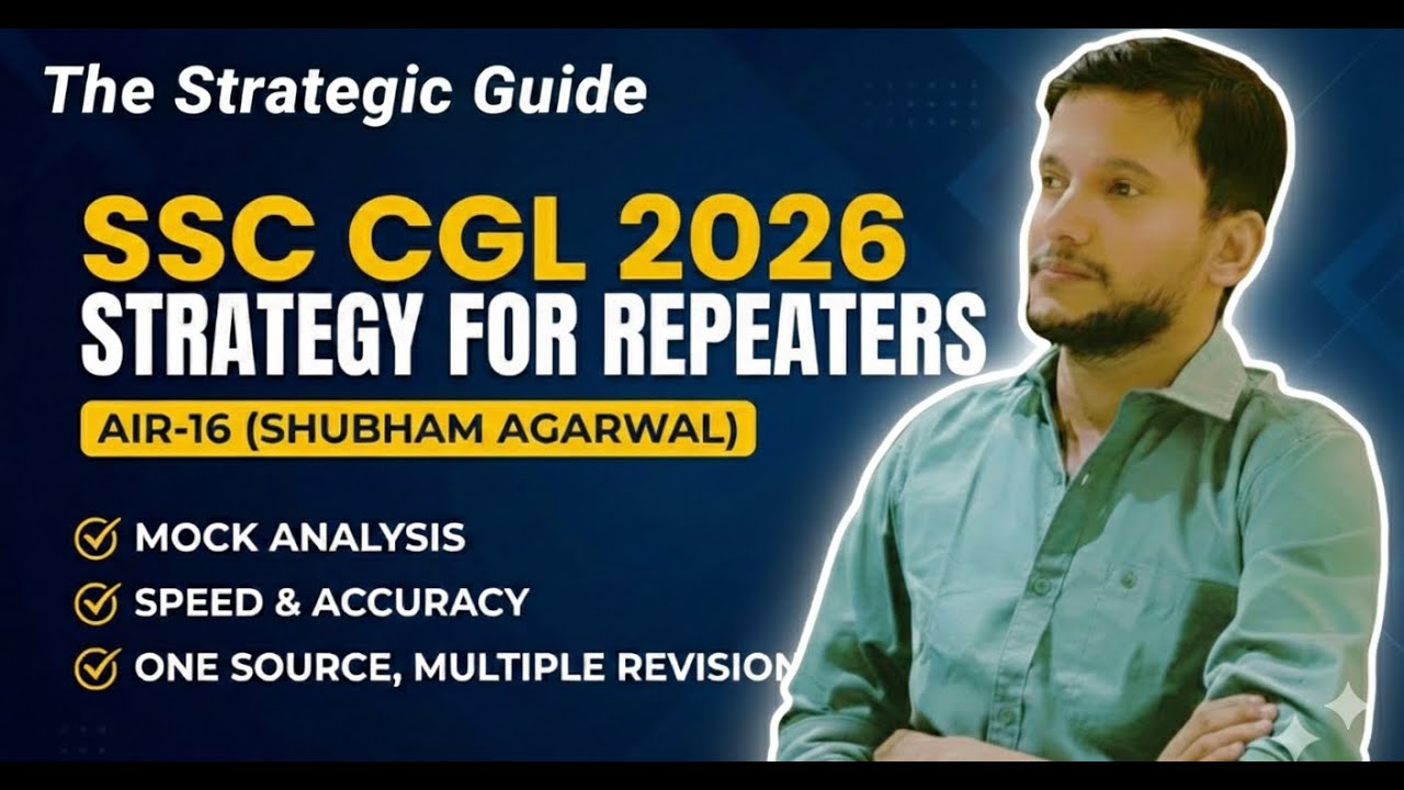 SSC CGL 2026: Ultimate Strategy for Repeaters | How to Score 160+ by ...