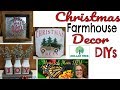 CHRISTMAS FARMHOUSE DOLLAR TREE DECOR DIYS #christmasdecor #dollartreechristmas