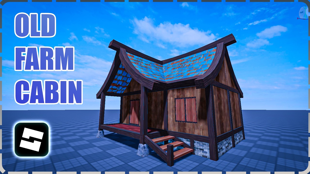 Roblox Studio | Speed Build | Old Farm Cabin | Blender