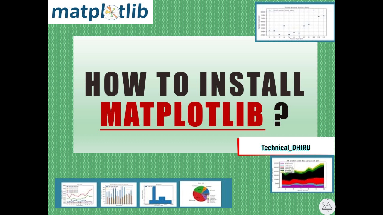 Matplotlib Tutorial 2 -  How to install Matplotlib
