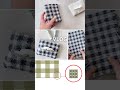 vlog かぎ針編みのギンガムチェック柄テッシュケース|シンプルなギンガムチェックの編み方