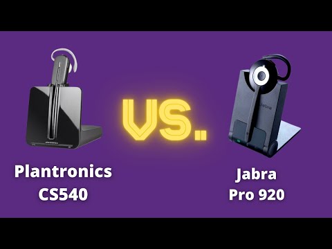 Plantronics CS540 Vs. Jabra Pro 920 In-Depth Review and Mic Test!