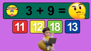 20 Math Quiz for Kids | One Digit Addition Quiz