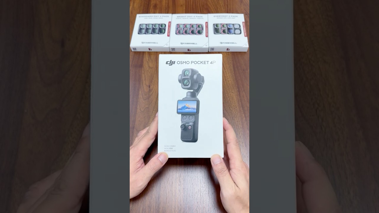 DJI Osmo Pocket 4P Vlog Combo Handheld 3-Axis Gimbal Camera.