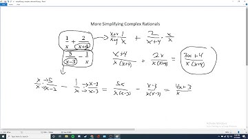 Math 082 7.5 Simplify Complex Fractions (B)