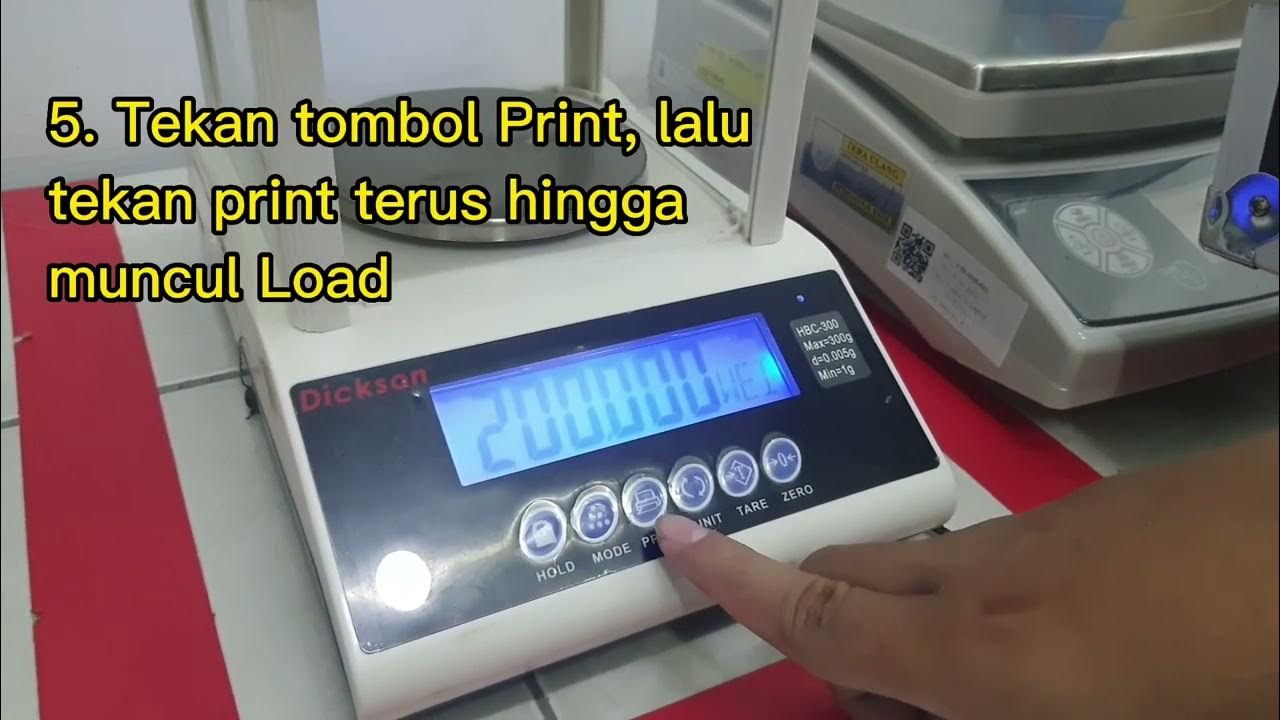 Kalibrasi timbangan Dickson HBC300 / Calibration Dickson YouTube