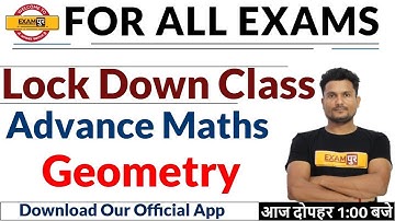 FOR ALL EXAMS || LockDown Class || Maths || by Vikas Singh Sir | Geometry