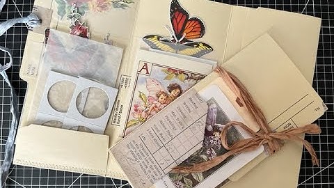 Super Easy File Folder Ephemera Folio with Envelope Accordion Pockets