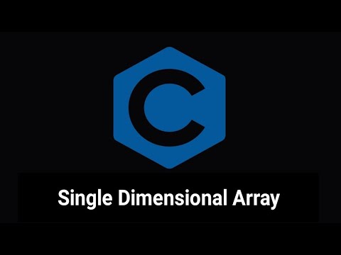 Single Dimensional Array (ENG) in C Programming | 1D Array| Prof.Antony Vijay