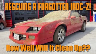 Rescuing A Forgotten Chevrolet Camaro IROCZ Convertible...First Detail In YEARS!