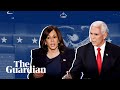 Mike Pence and Kamala Harris spar on Covid, race and climate in VP debate – highlights