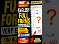 What is the Full Form of ENGLISH? 🤯 | English Ka Full Form Kya Hai? 📚 #shorts