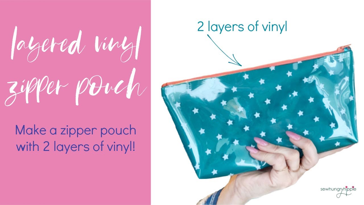 How to make an easy WIP Project Bag with Vinyl and a Zipper