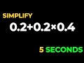 Math Made Easy: Order Of Operation On Decimal Number!