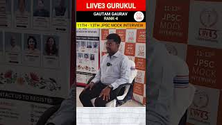 11th jpsc toppers| Rank 4 Gautam Gaurav🎊 #jpsc #11thjpsc #14thjpsc #liive3gurukul