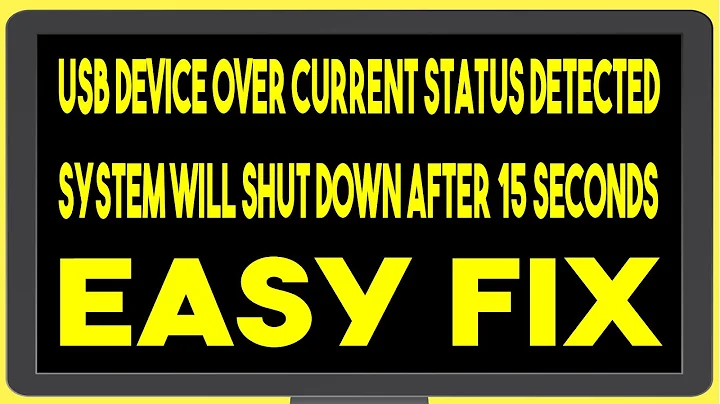 USB Device Over Current Status Detected System Will Shut Down After 15 Seconds | How To Fix - 天天要聞