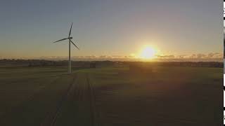Windmill In The Sunset / no copyright footage
