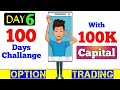 Day 6 | 100 Days Challange | #optiontrading #optionstrategy #futuretrading