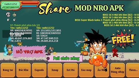 Ngọc Rồng Online - Share MOD NRO APK (Android) Full chức năng từ A-Z cho 1 bản MOD .
