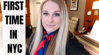 My FIRST time in NEW YORK CITY | Flight Attendant Life