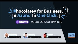 chocolatey for business. in azure. in one click (live stream)