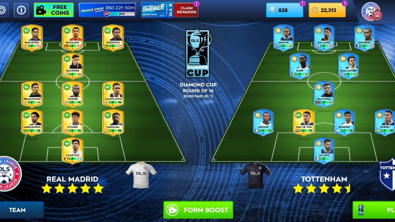 DLS26 REAL MADRID VS AMADRID VS TOTTENHAM