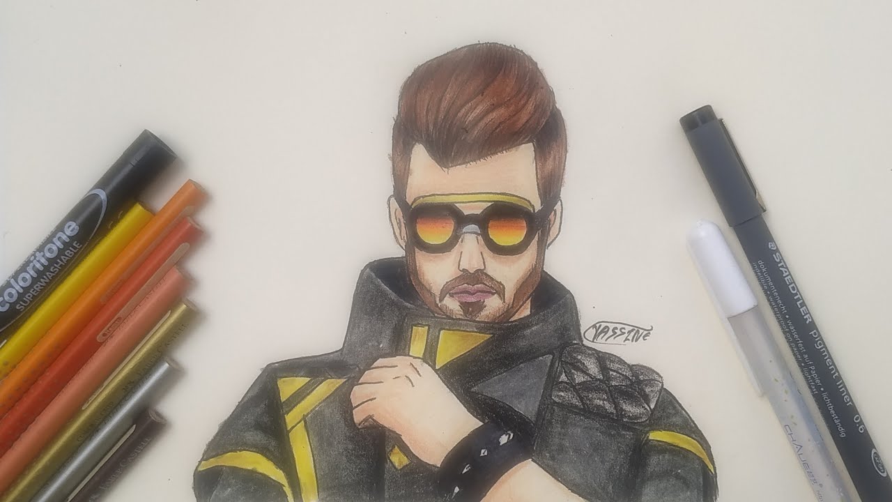 Como Dibujar A Dj Alok De Free Fire Paso A Paso Easy Drawings Images