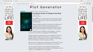 Details This is such a weird plot generator || Random Websites Guide