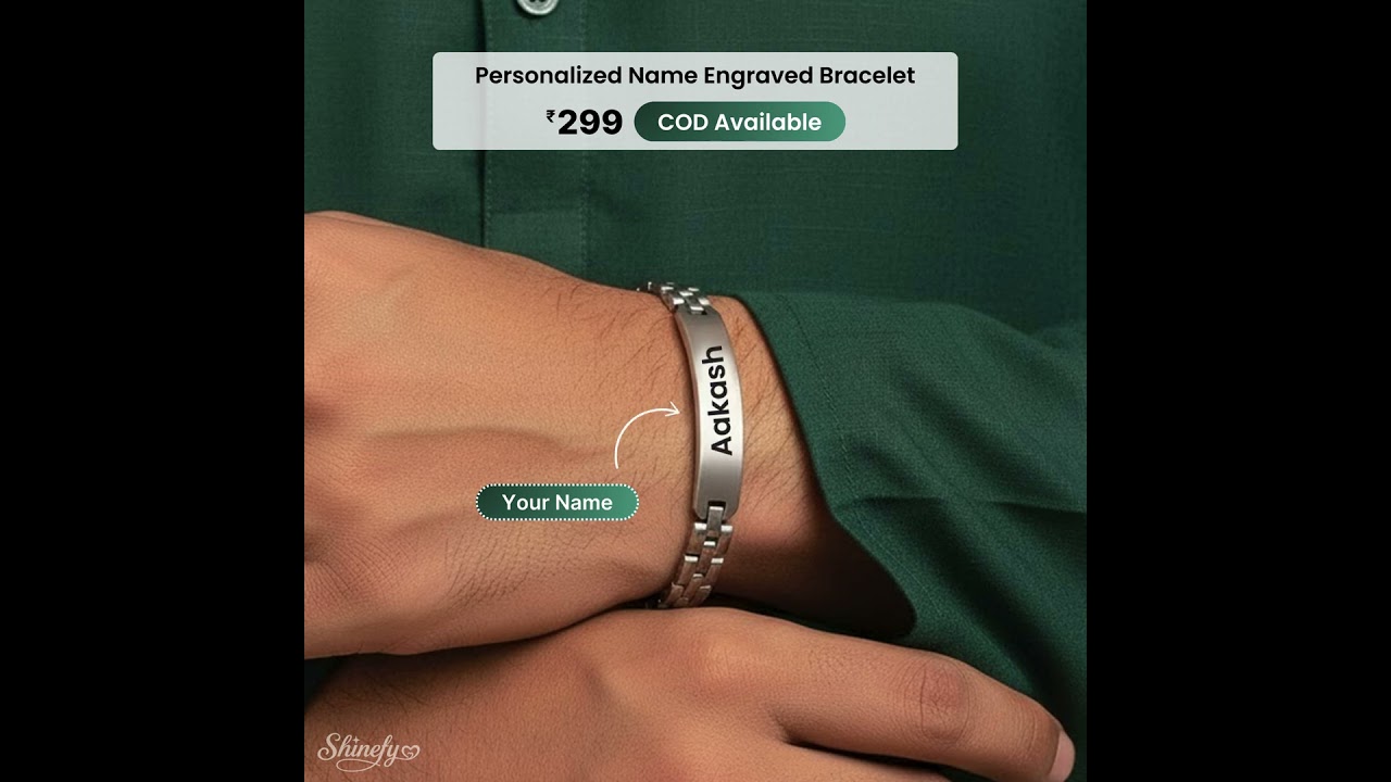 Personalized Engraved Bracelet for Men & Women