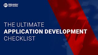 The Ultimate Checklist for Application Development