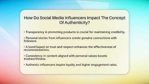 How Do Social Media Influencers Impact The Concept Of Authenticity? - Everyday-Networking