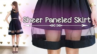 ➳ DIY: Holiday Sheer Paneled Skirt W/ Pockets
