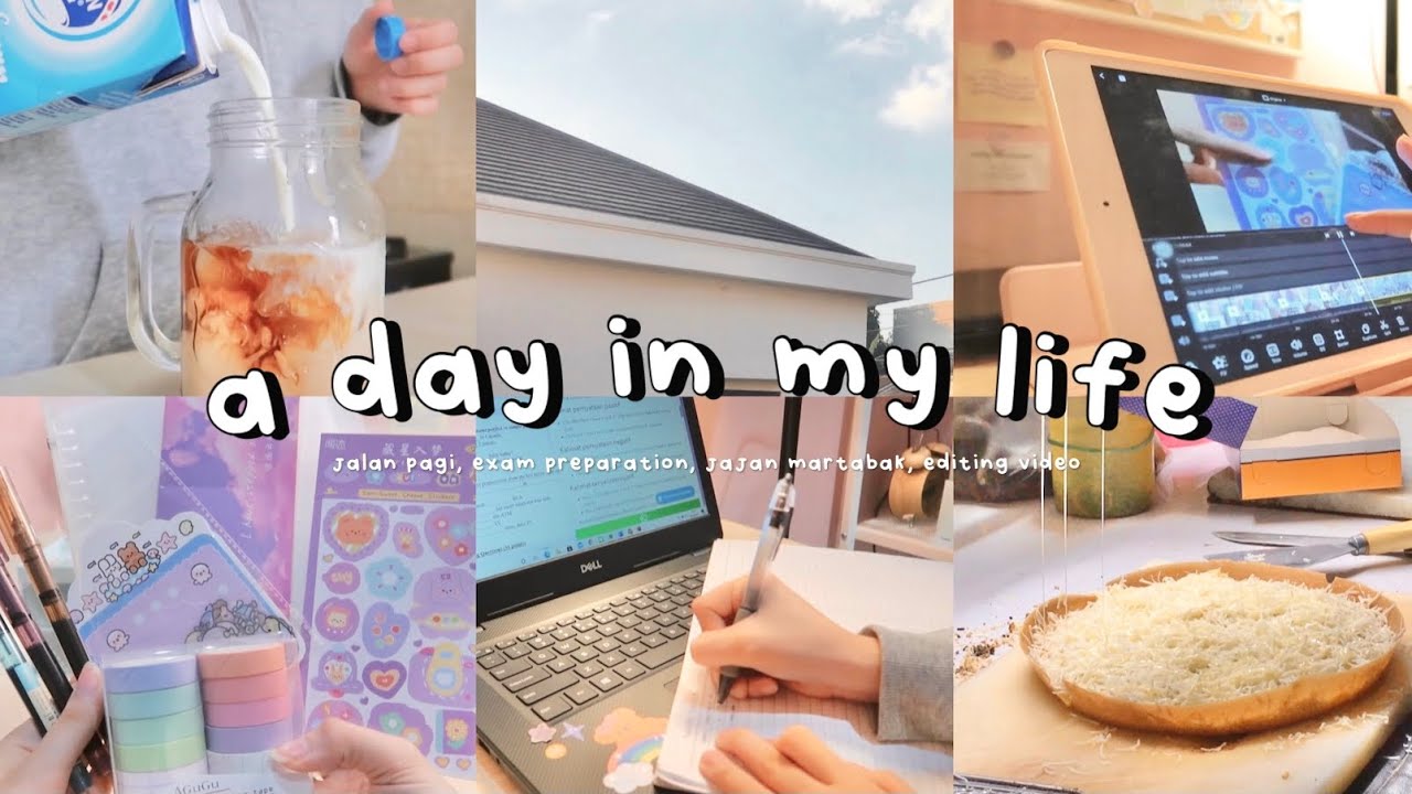 a day in my life ✨ : exam preparation, editing video, jajan, mini haul ٩(๑❛ᴗ❛๑)۶🍯 ✧･ﾟ