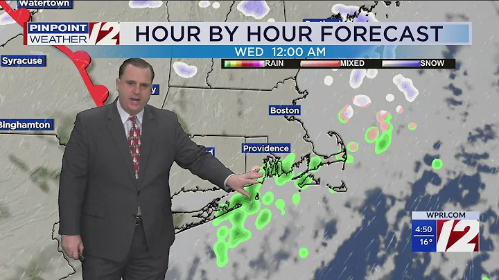WPRI 12 Weather Forecast for 12/9/25:  Very cold start; rain/snow showers tonight