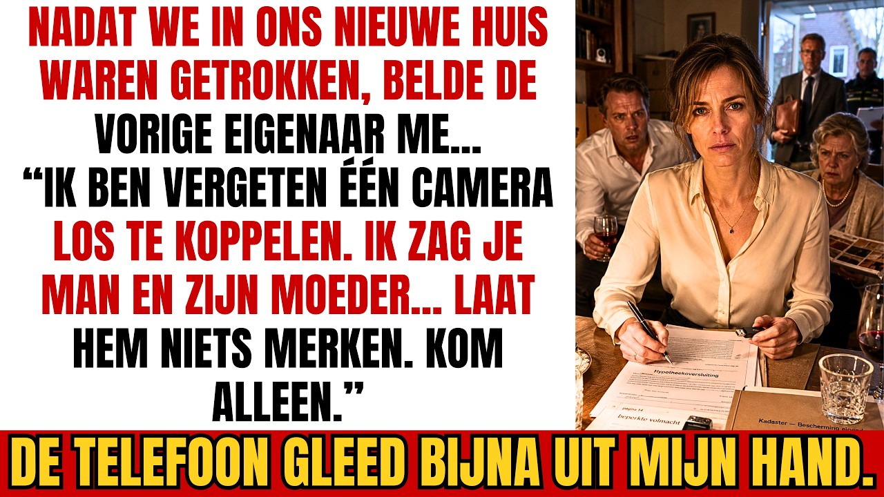 Ik stond in mijn eigen keuken borden uit te pakken toen een onbekende man belde en zei: “Ik heb ze samen gezien. Uw man en zijn moeder. Zeg niets tegen hem. Kom alleen.” Een uur later zat ik aan...