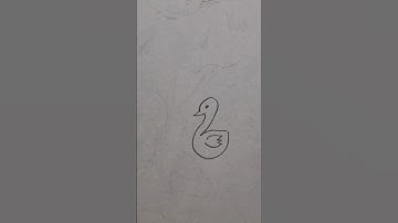 🦢 10 Second Drawing Challenge – Turning Number 2 into a Swan! 🎨 #Shorts