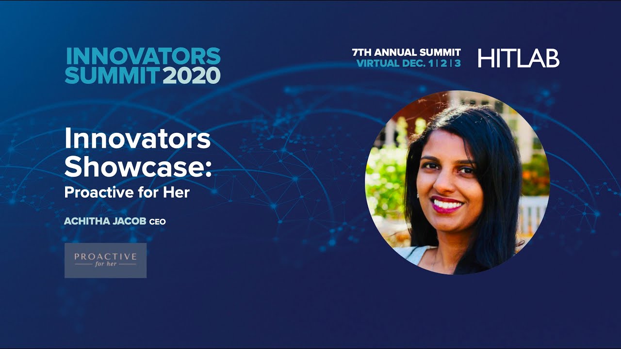 Innovation showcase: Proactive for her - YouTube