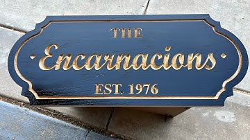 CNC carved personalized family sign using the @OnefinityCNC and @vectric on white oak.