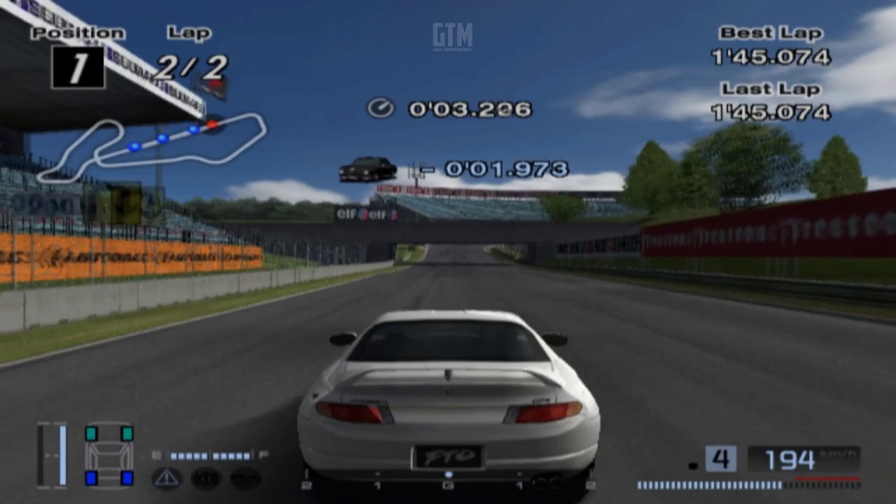 Gran Turismo 4 - Midfield Raceway - Mitsubishi FTO GPX '97 - YouTube