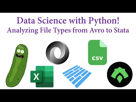 Data Science with Python! Analyzing File Types from Avro to Stata