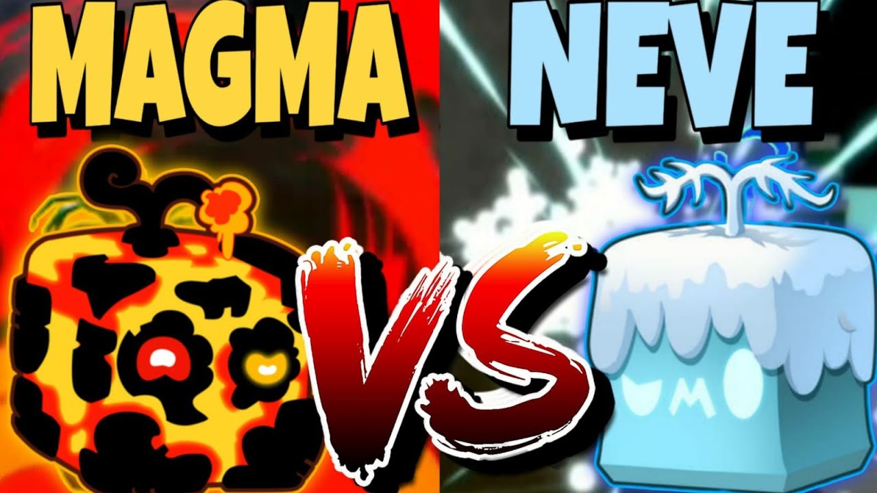 QUAL É A MELHOR FRUTA MAGMA OU NEVASCA DO BLOX FRUITS!! - Roblox 